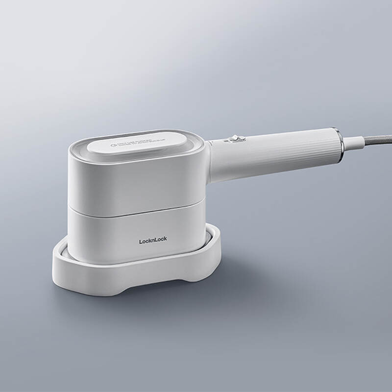 Bàn Ủi Hơi Nước Locknlock Rotating Steam Iron 220240V, 5060Hz, 10001200W, 80ml Màu Trắng - ENI282WHT, , large image number null
